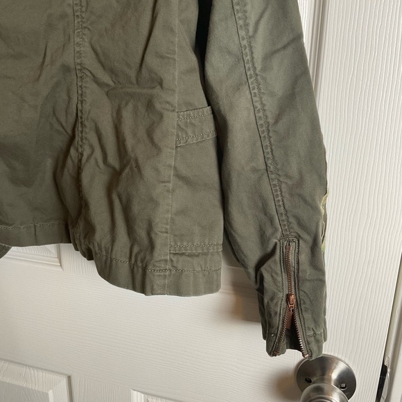 Anthropologie Stitch's Olivette Camo-Striped Utility Jacket Size Small S. - Picture 8 of 11